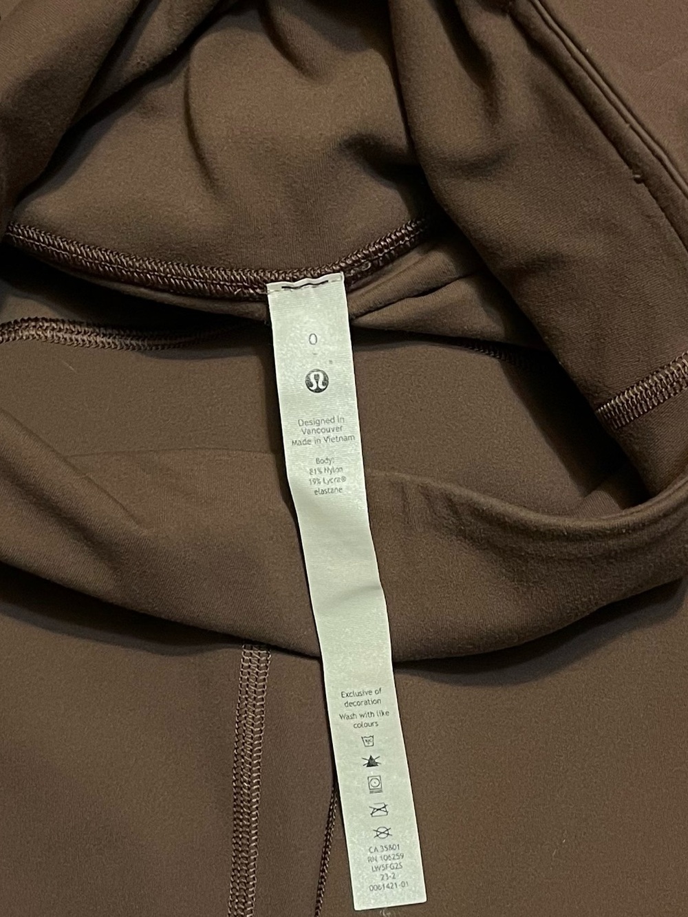 Lululemon Groove Super-High-Rise Flared Pant Nulu Java Brown Size 0 - Picture 5 of 7